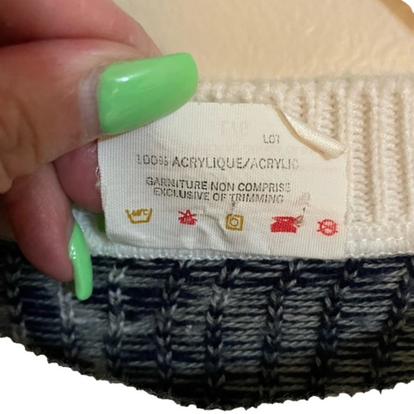 🎀 Tricots Grace Knit Vintage Graphic Double Layer Crewneck Knit Sweater, S… - Picture 4 of 6